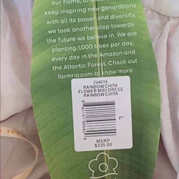 New Farm Rio Rainbow Chita Flower midi dress sz XL This dress is a show stopper! - Picture 9 of 15